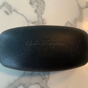 Ferragamo saffiano leather sunglasses case